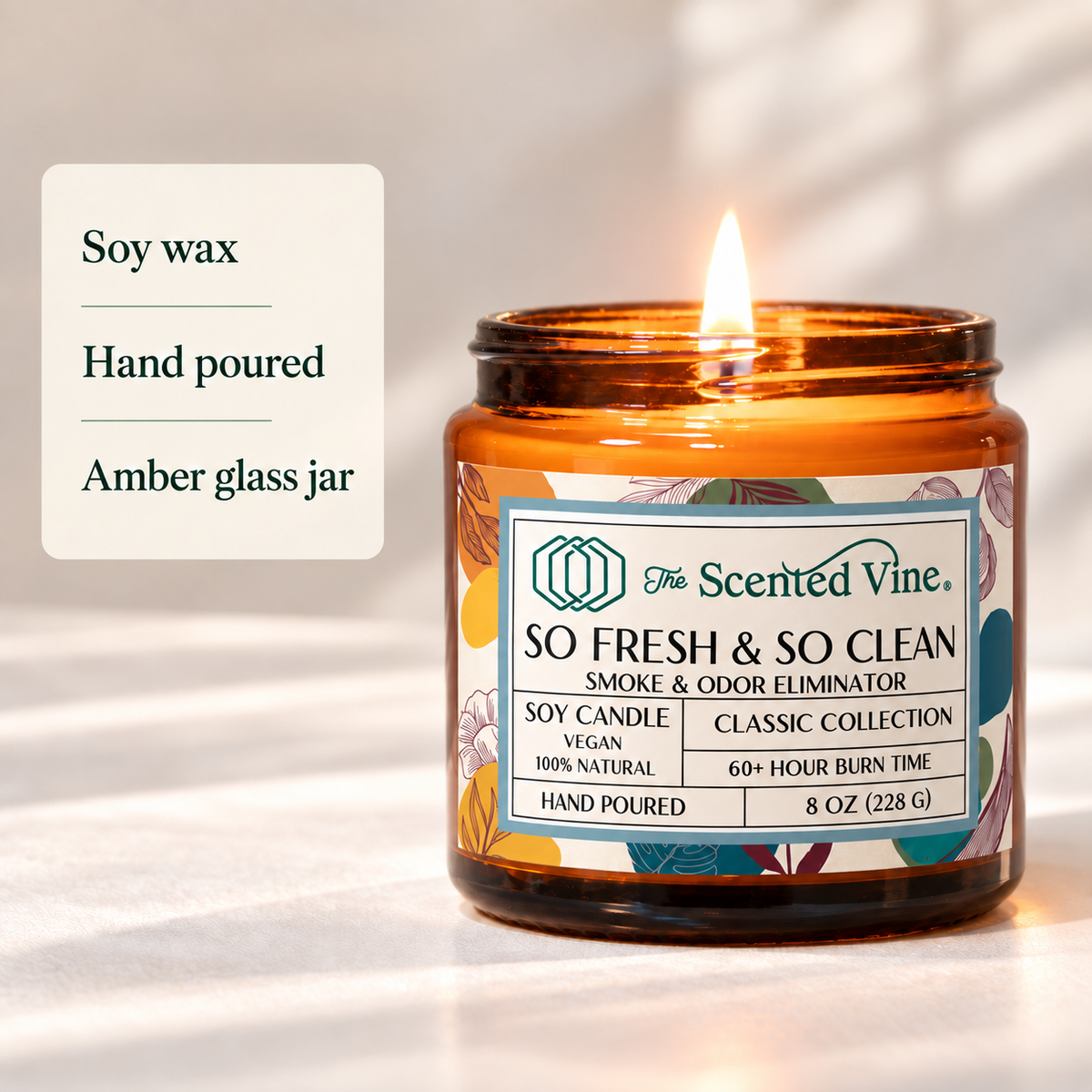 So Fresh &amp; So Clean Candle (Smoke and Odor Eliminator) Soy Candle