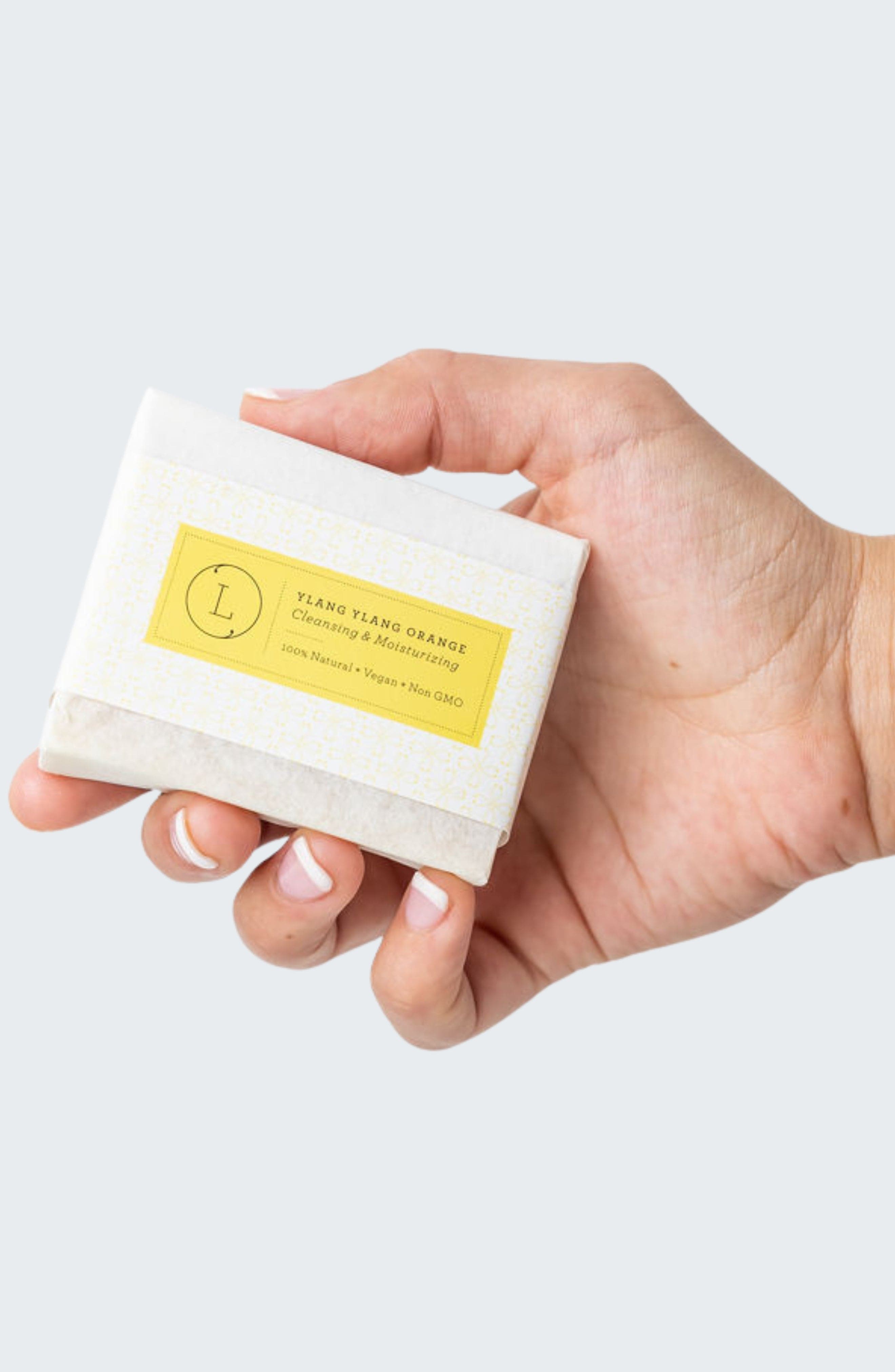 Lizush NATURAL SOAP BAR 2x Natural Handmade Soap Bar, Orange Ylang Ylang Soap