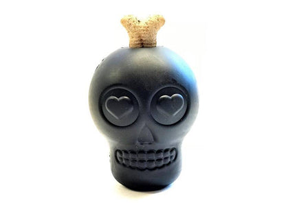 Magnum Sugar Skull Dog Chew Toy &amp; Treat Dispenser - USA Made | SodaPup