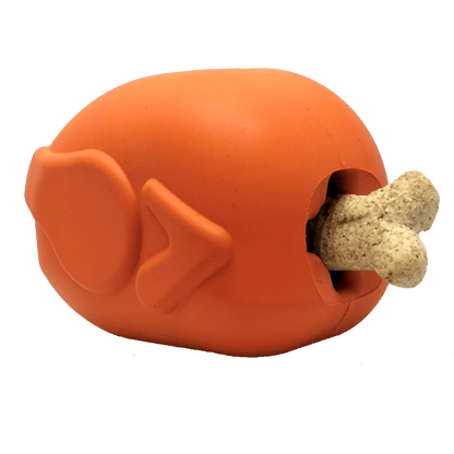 Roasted Turkey Dog Chew Toy &amp; Treat Dispenser - USA Made | SodaPup
