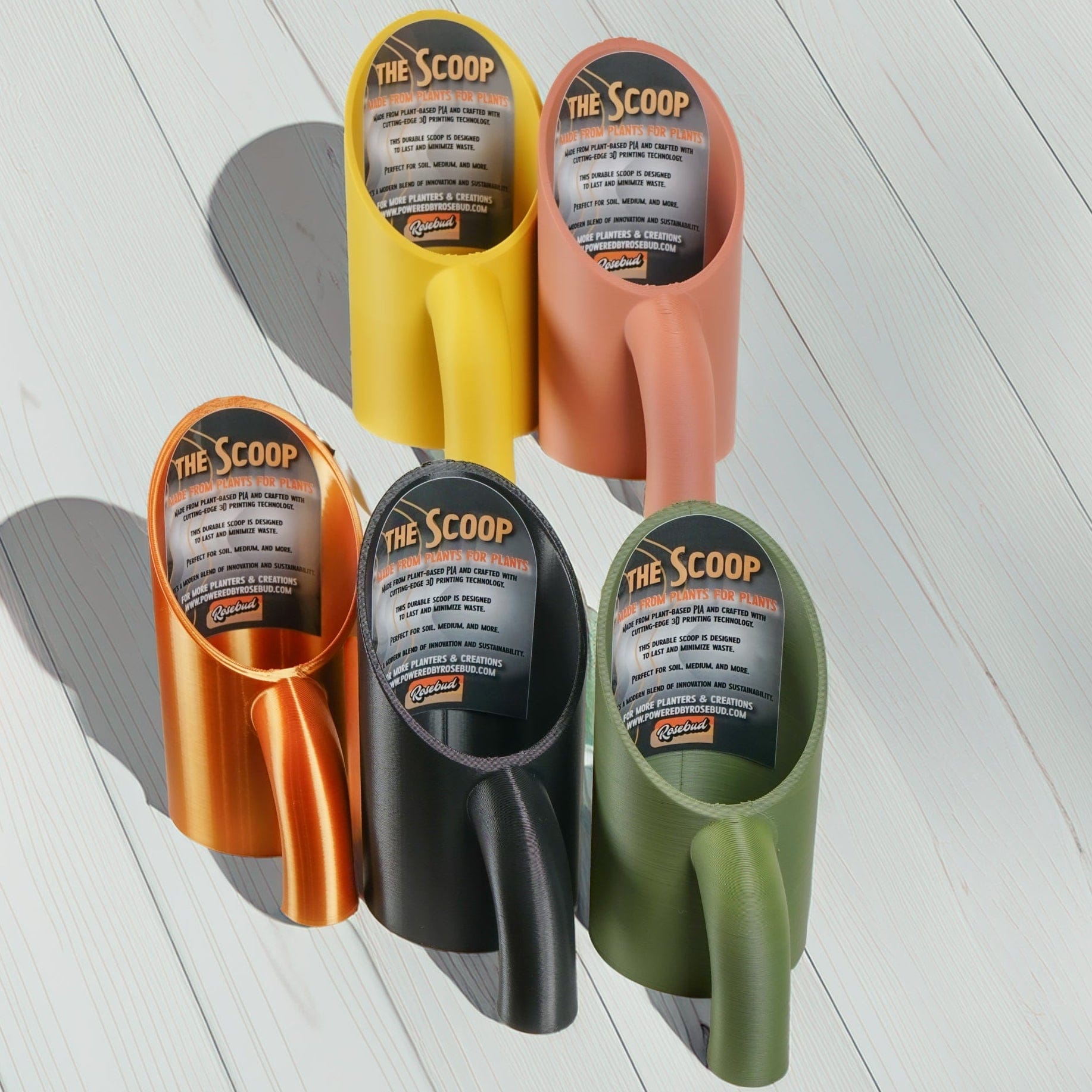 Rosebud HomeGoods Lawn &amp; Garden Black / Regular Plant Soil Scoop