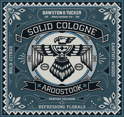 Bawston &amp; Tucker Solid Cologne Solid Cologne - Aroostook - 0.35 oz Liner + Vessel