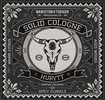 Bawston &amp; Tucker Solid Cologne Solid Cologne - Hurytt - 0.35 oz Liner + Vessel