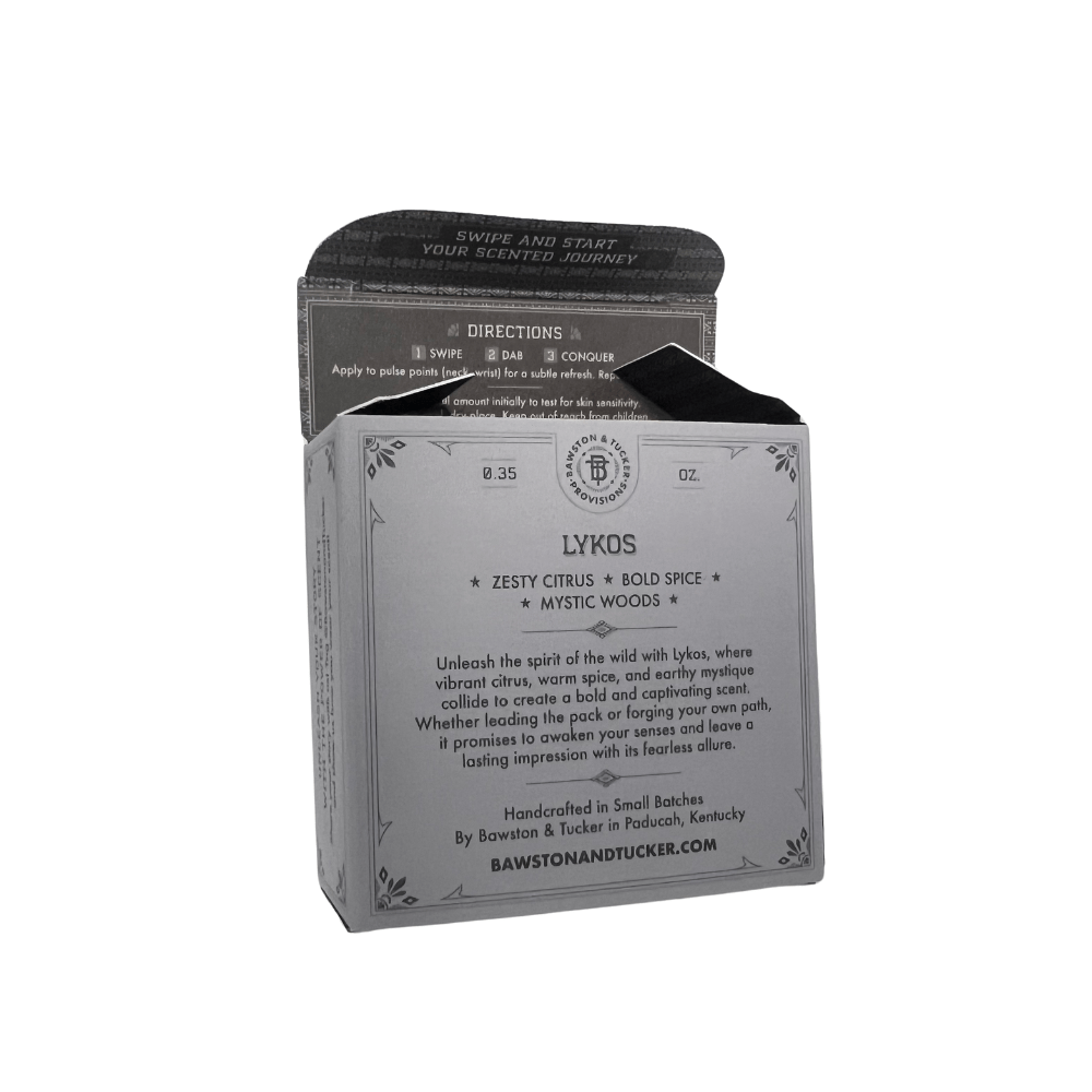 Solid Cologne - Lykos - 0.35 oz Liner + Vessel