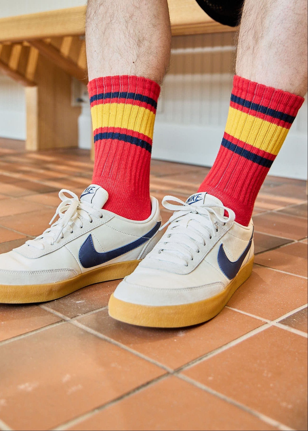 American Trench Socks The Retro Supporter Stripe