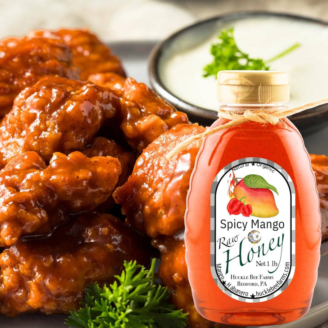 Spicy Mango Habanero Honey - Tropical Sweetness &amp; Heat