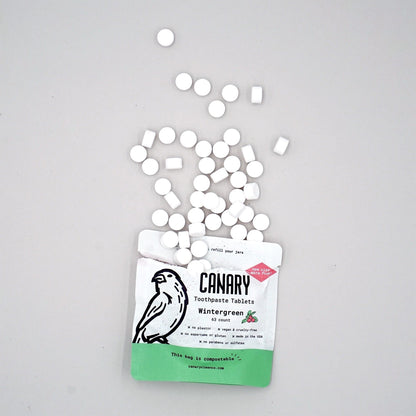 Canary Toothpaste Tablets Wintergreen Toothpaste Tablets