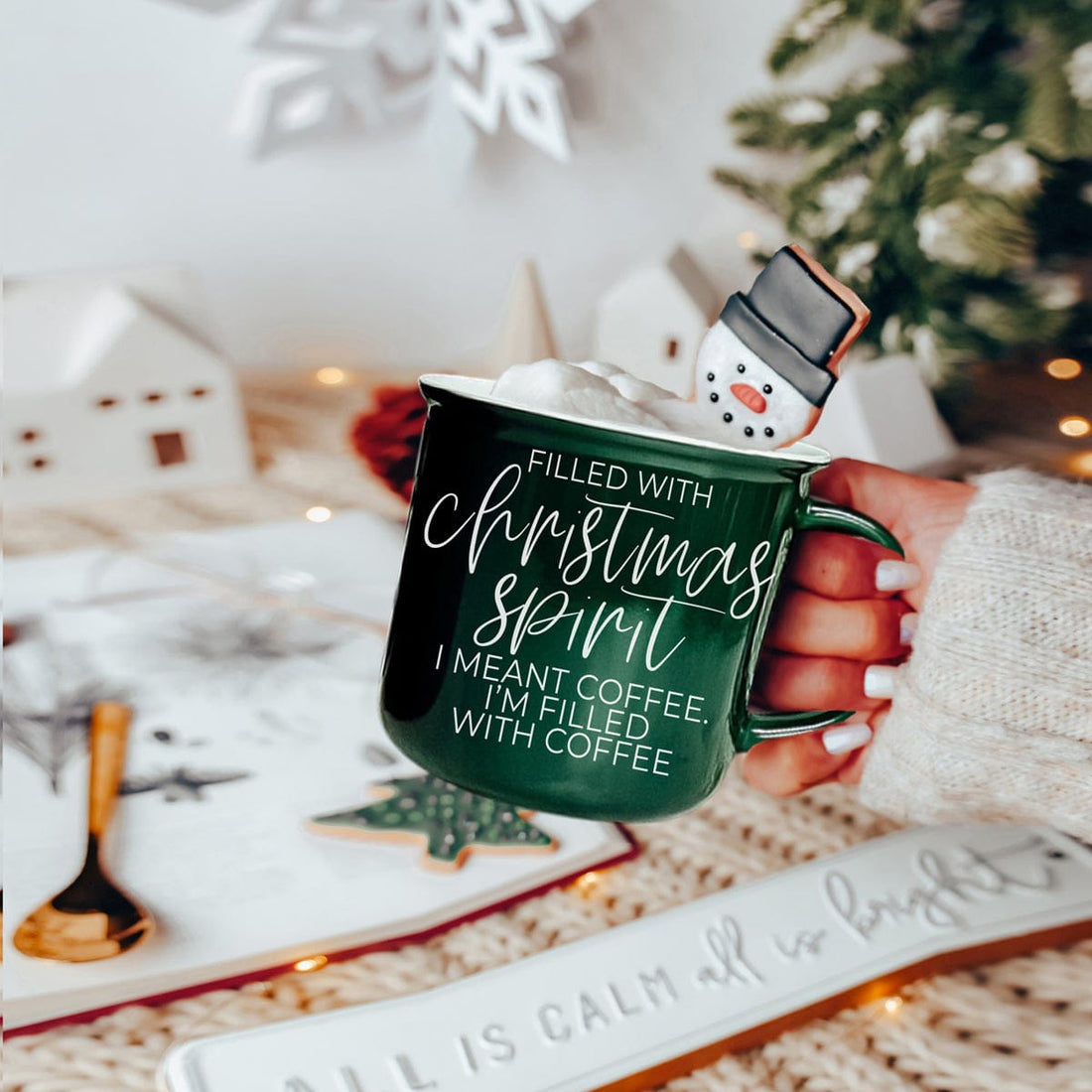 Gia Roma Coffee Mug, Red Christmas Spirit Mug