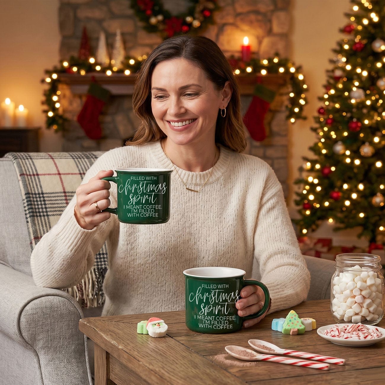 Gia Roma Coffee Mug, Christmas Spirit Mug