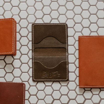 The Local Branch Leather Olive The Flip Wallet - USA Made