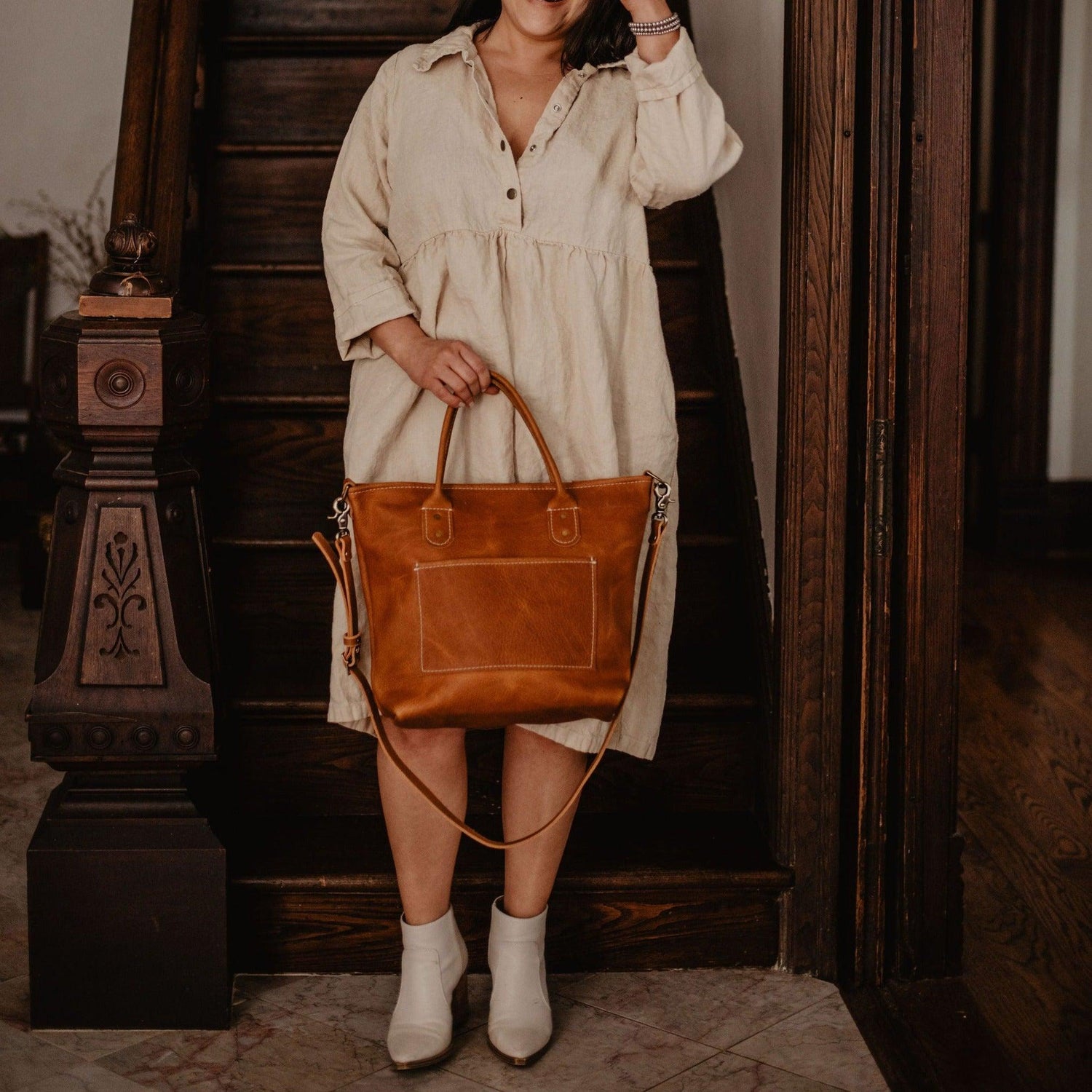 The Local Branch Leather Caramel / Day Tripper Caravan Bag Daytripper - USA Made