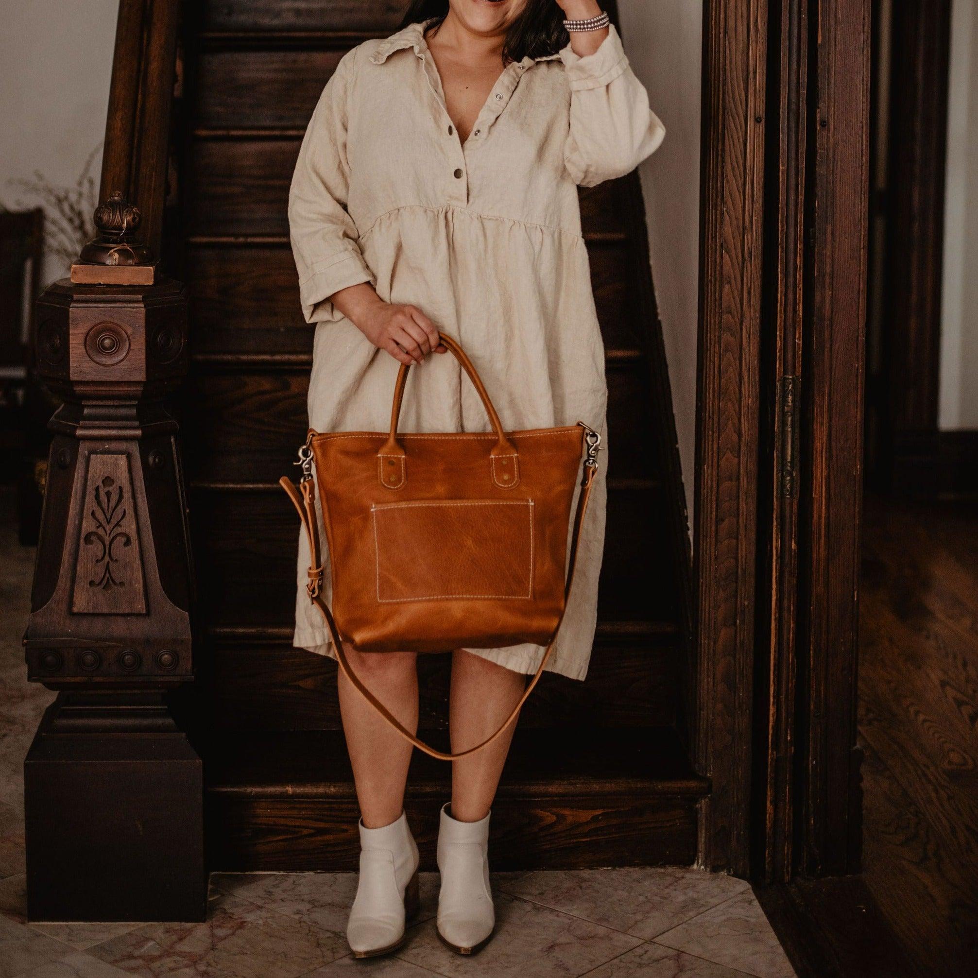 The Local Branch Leather Caramel / Day Tripper Caravan Bag Daytripper - USA Made