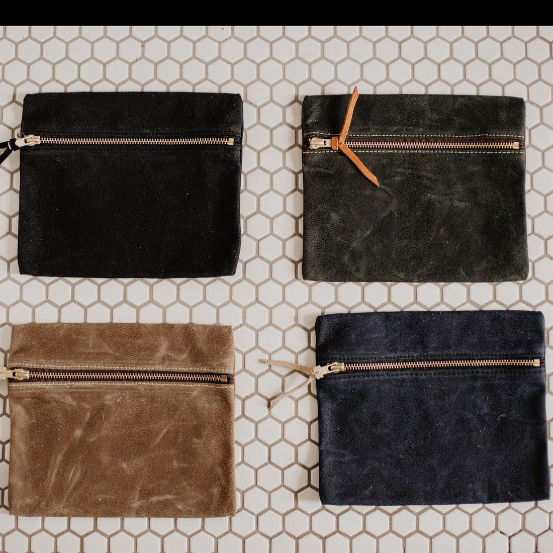 The Local Branch Curbstone Waxed Canvas Utility Pouch