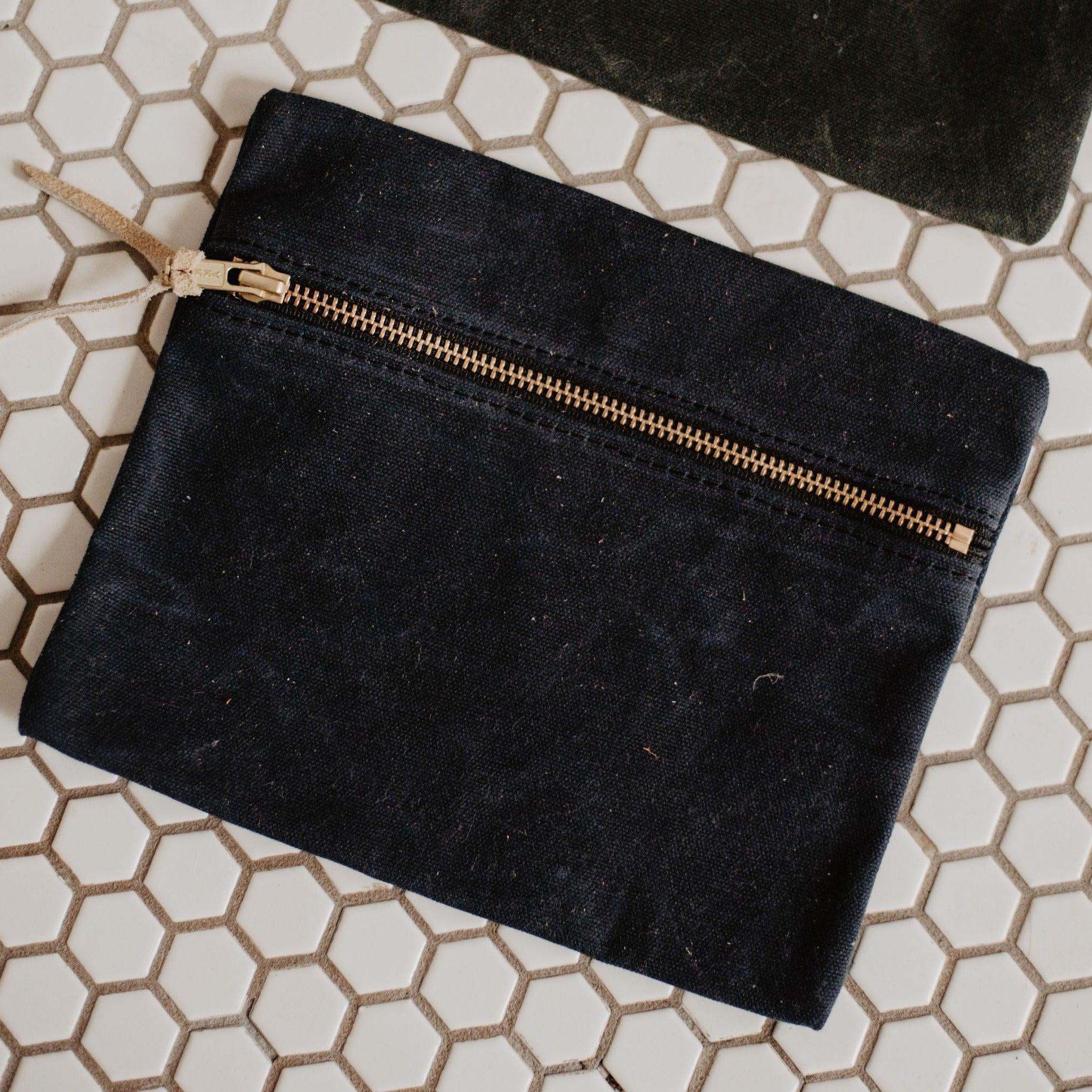 The Local Branch Curbstone Lake Waxed Canvas Utility Pouch