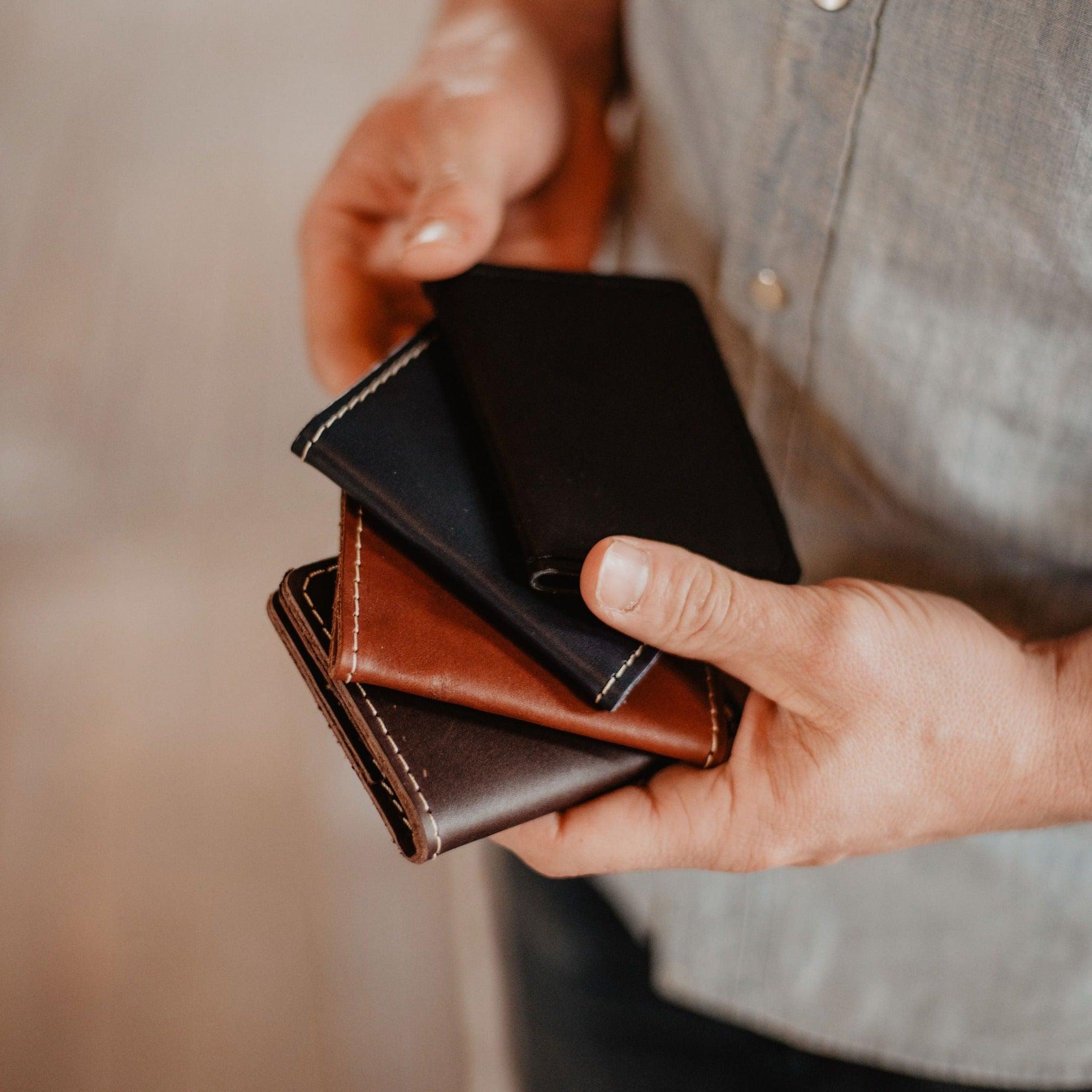 The Local Branch Leather Chocolate The Flip Wallet - USA Made