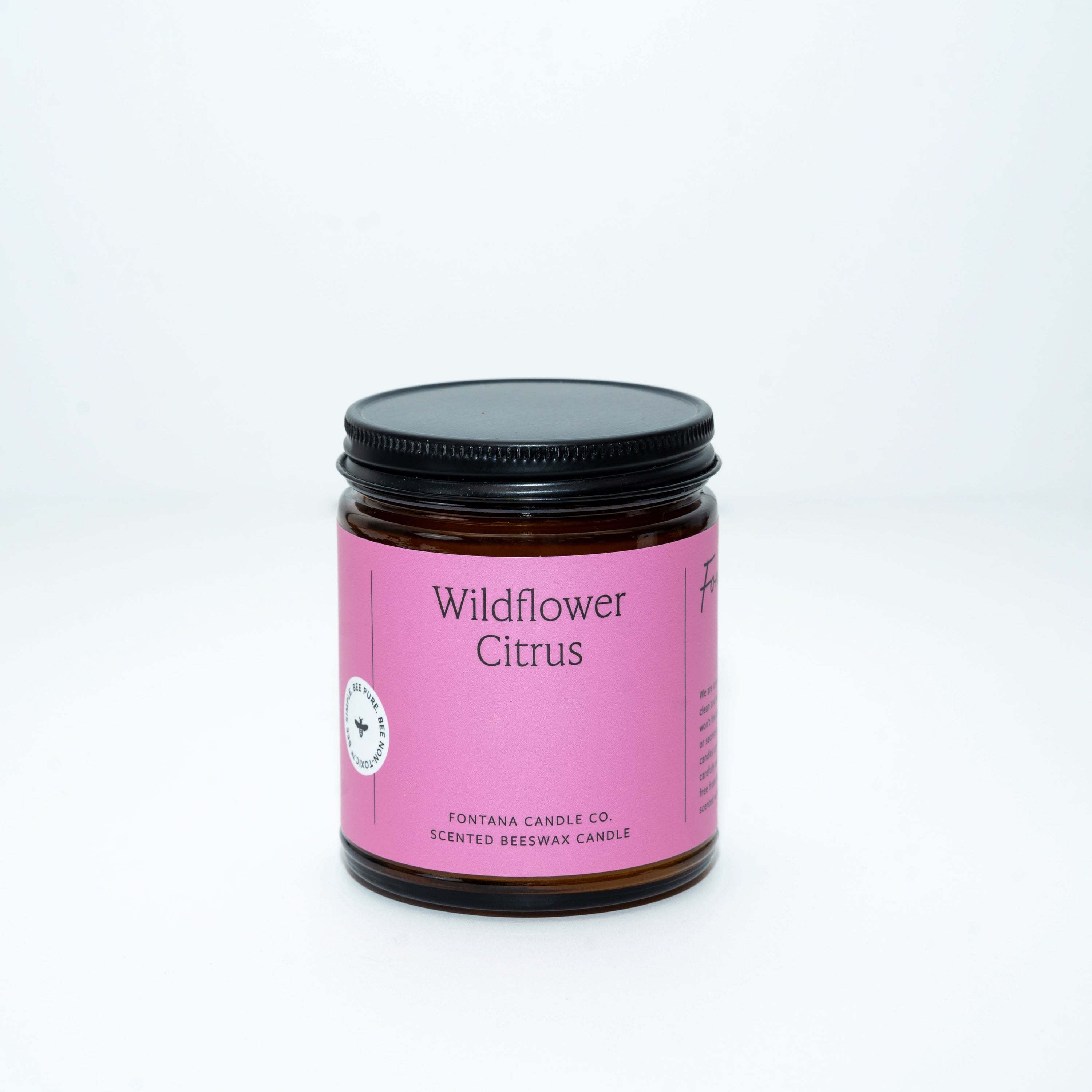 Fontana Candle Co Candles 9 oz Straight Sided Jar Wildflower Citrus Jar Candle