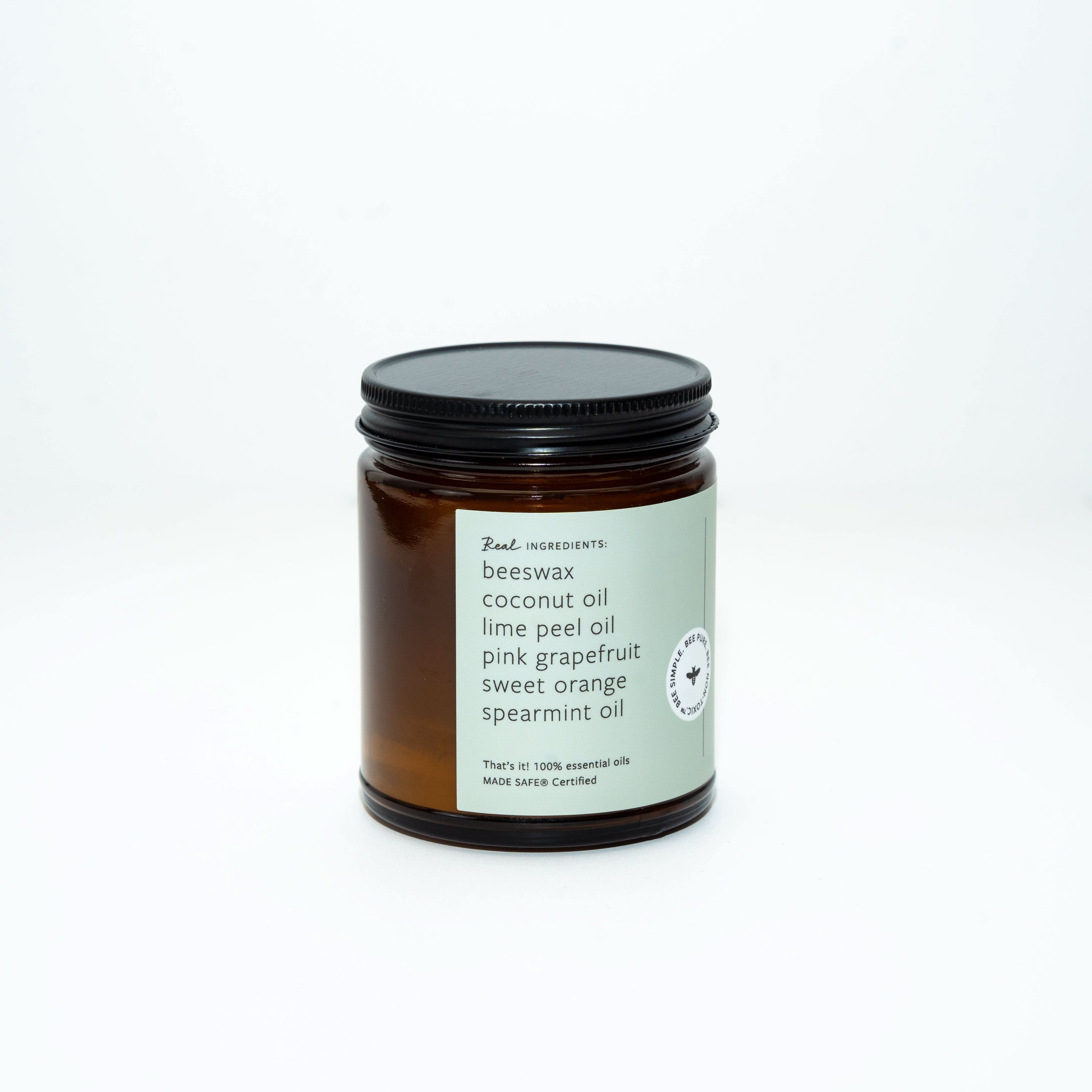 Fontana Candle Co Candles 9 oz Straight Sided Jar Fresh Mint &amp; Lime Jar Candle