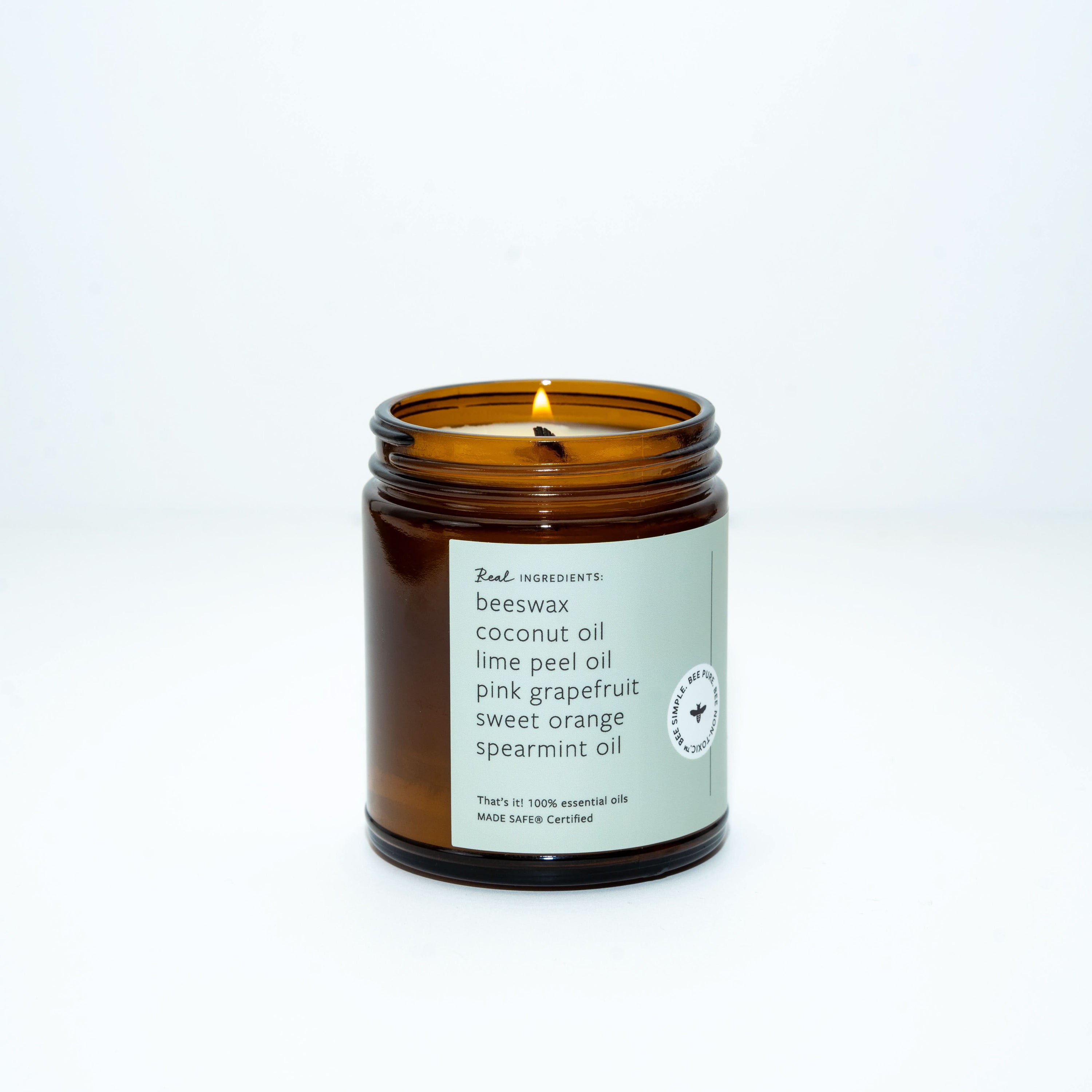 Fontana Candle Co Candles 9 oz Straight Sided Jar Fresh Mint &amp; Lime Jar Candle