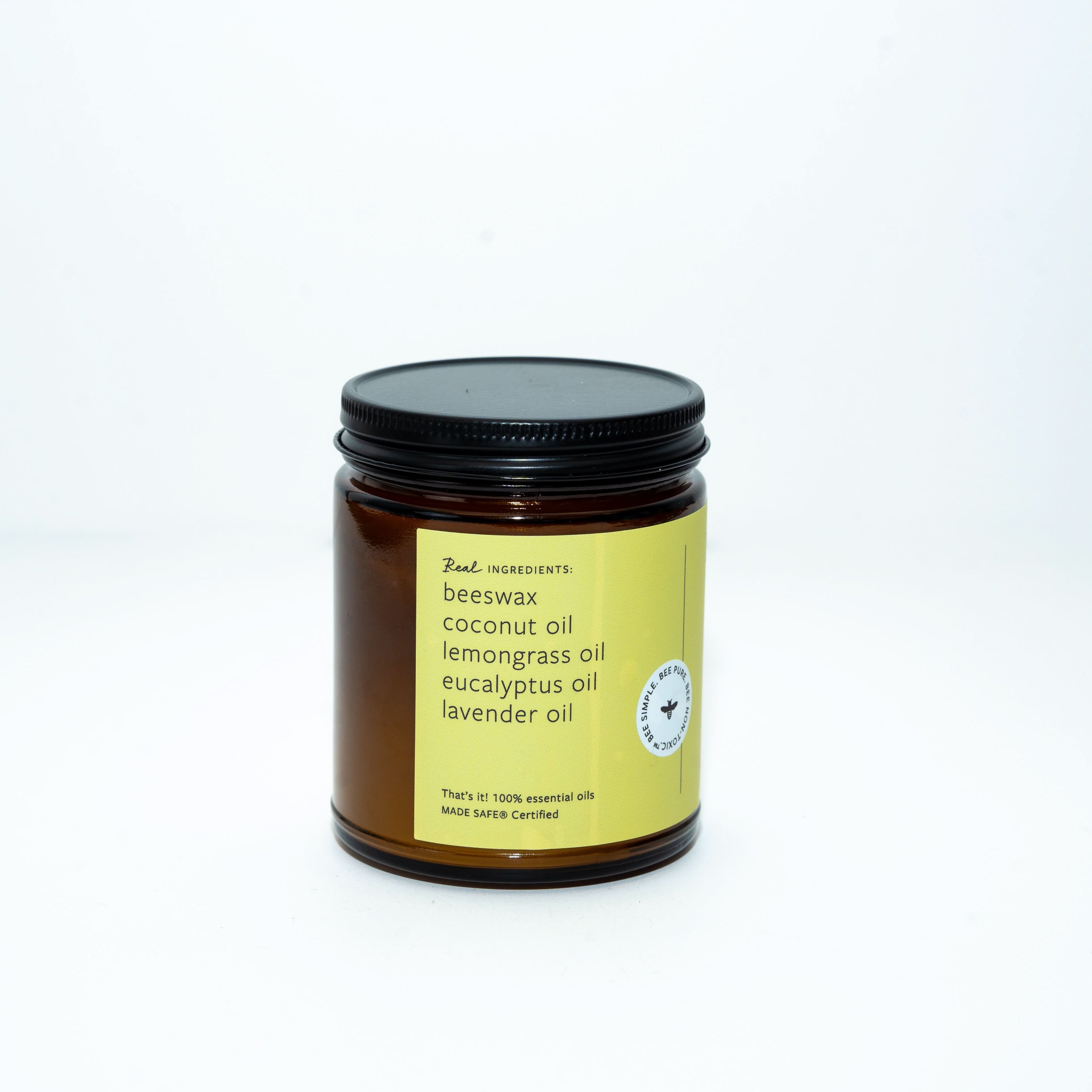 Fontana Candle Co Candles 9 oz Straight Sided Jar Lemongrass Eucalyptus Jar Candle