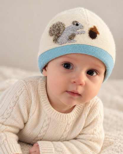 Squirrel Cashmere Hat - Baby