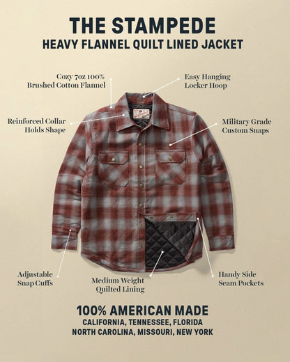 Devium Jacket Stampede Quilt Lined Flannel Jacket