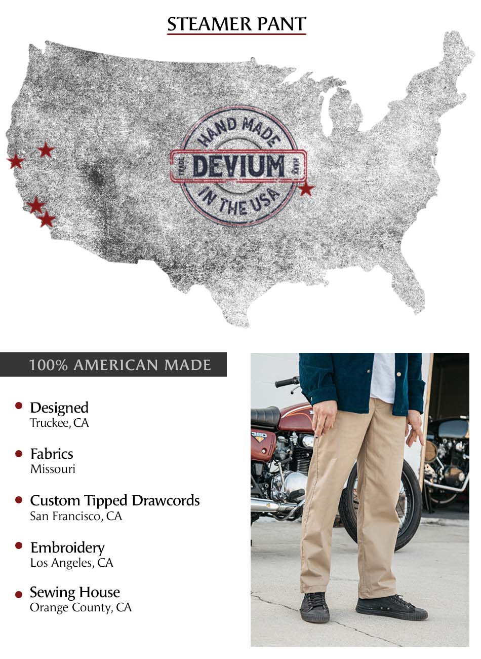 Devium Bottoms Steamer Chino Pant