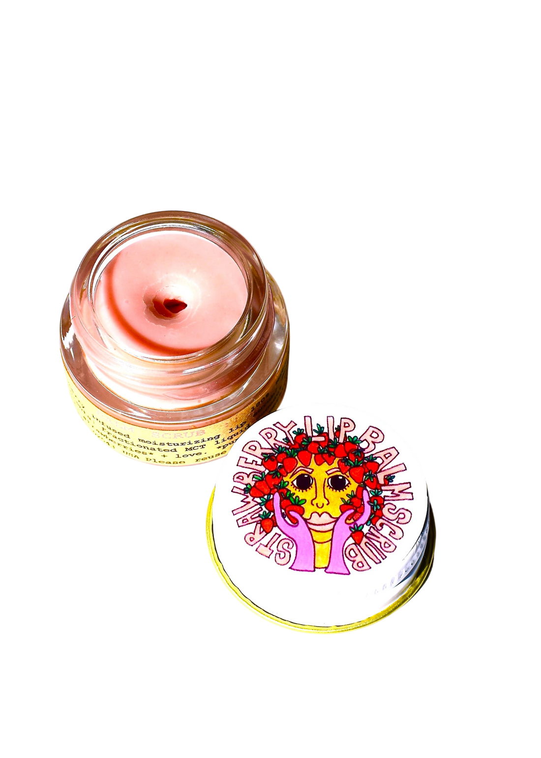 plant makeup Strawberry Dreamsicle Lip Balm Scrub