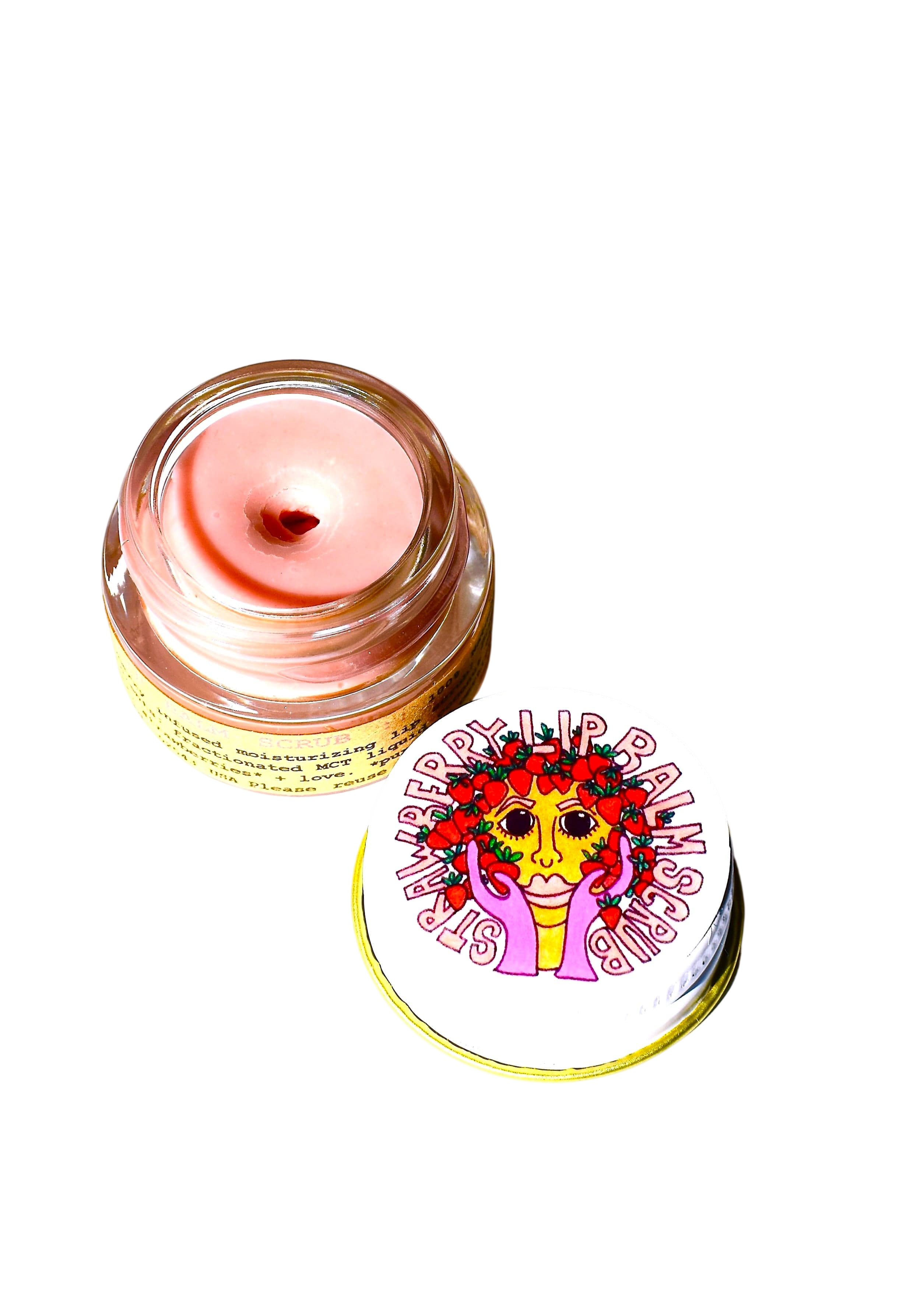 plant makeup Strawberry Dreamsicle Lip Balm Scrub