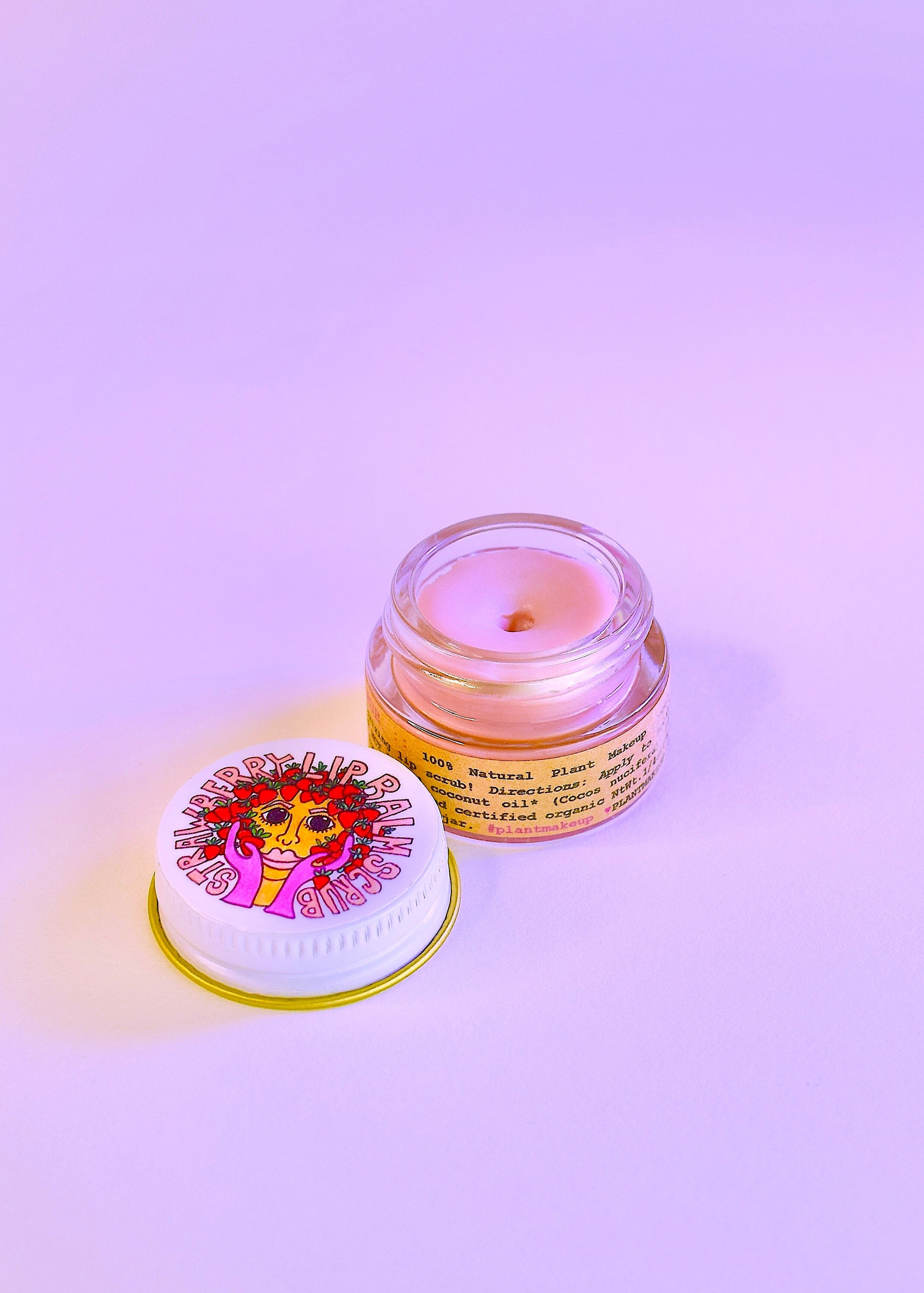 plant makeup Strawberry Dreamsicle Lip Balm Scrub