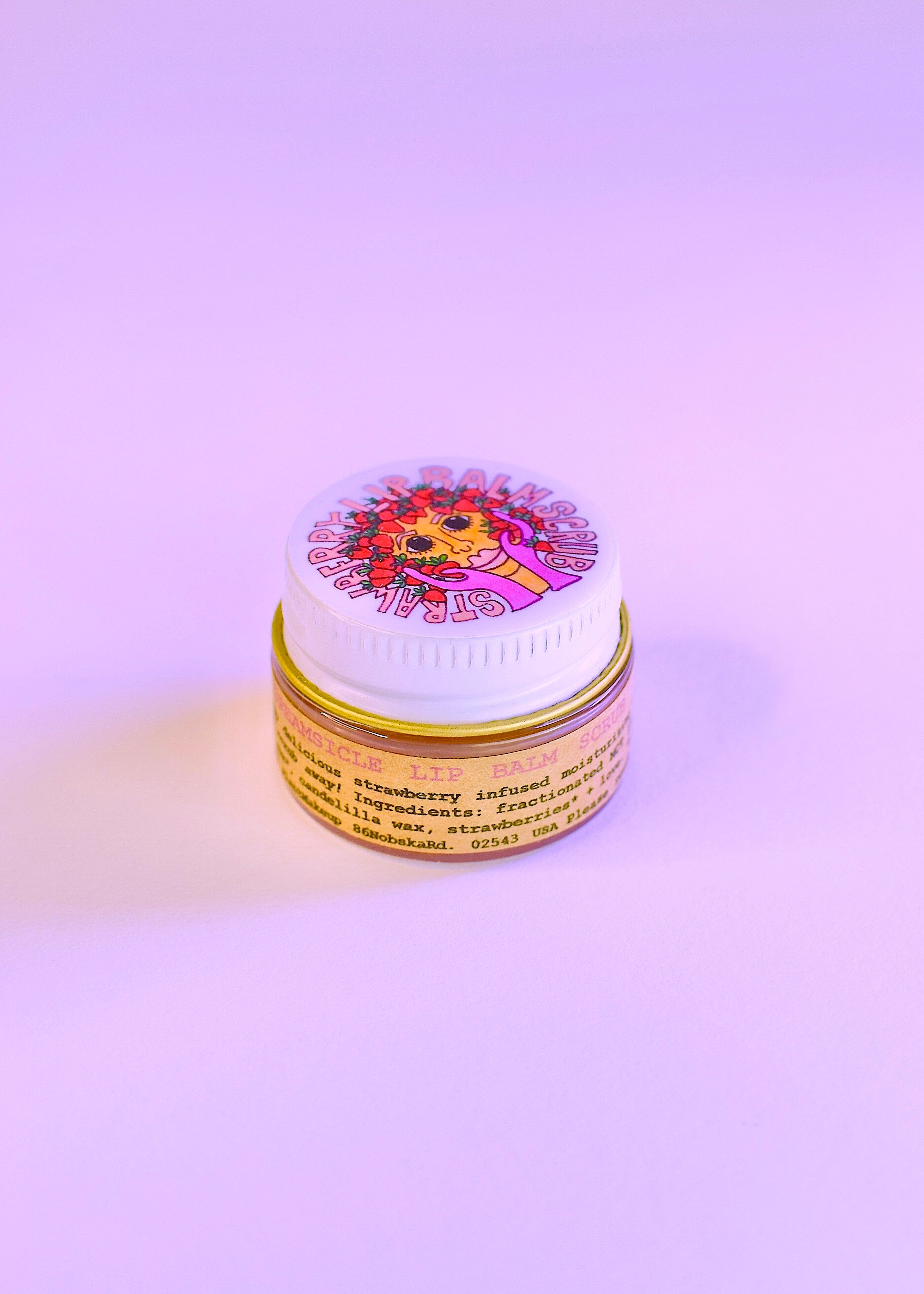 plant makeup Strawberry Dreamsicle Lip Balm Scrub