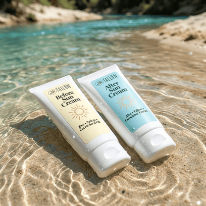 Lady May Tallow Body Cream/Lotion Tallow Sun Care Duo - Before &amp; After Sun Cream