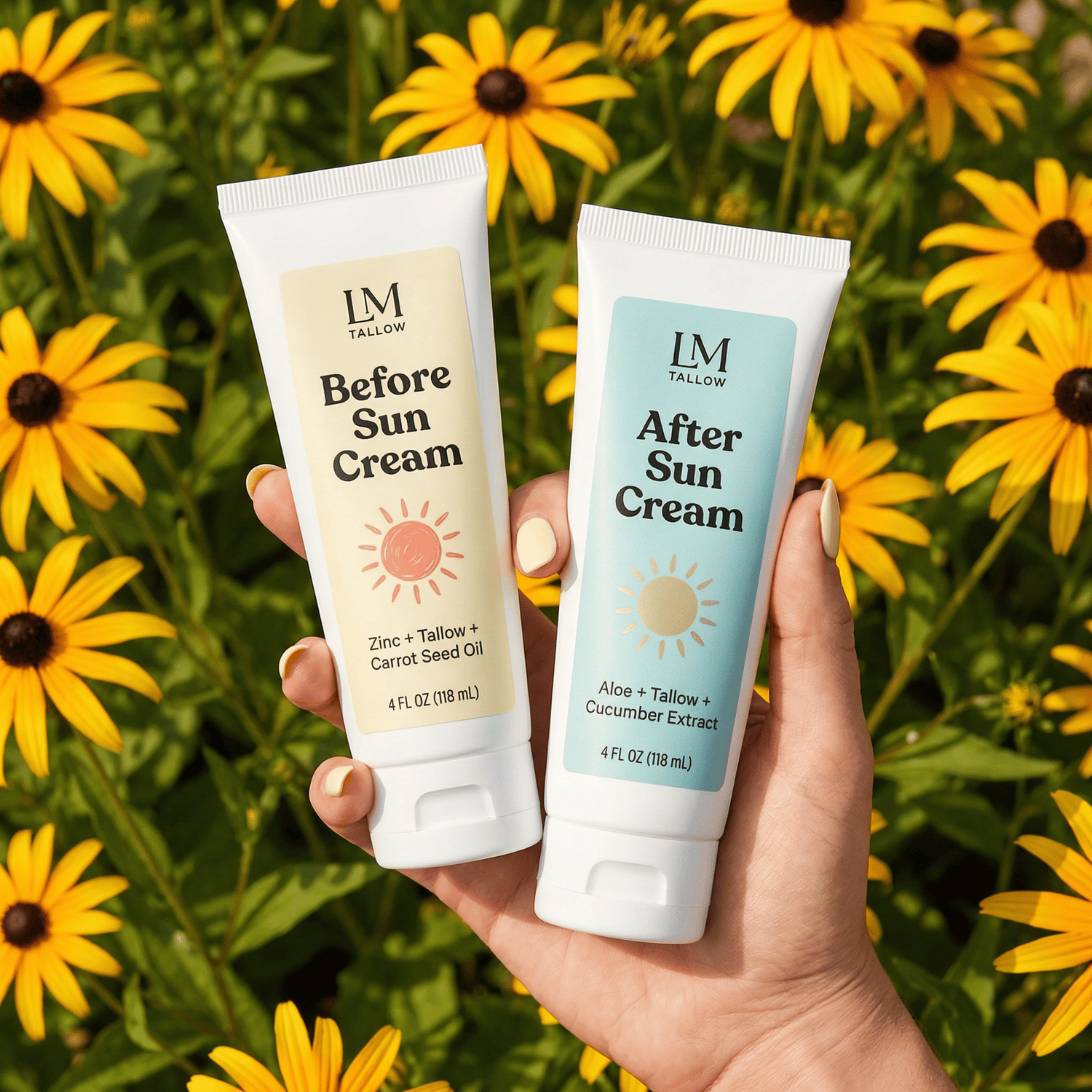Lady May Tallow Body Cream/Lotion Tallow Sun Care Duo - Before &amp; After Sun Cream