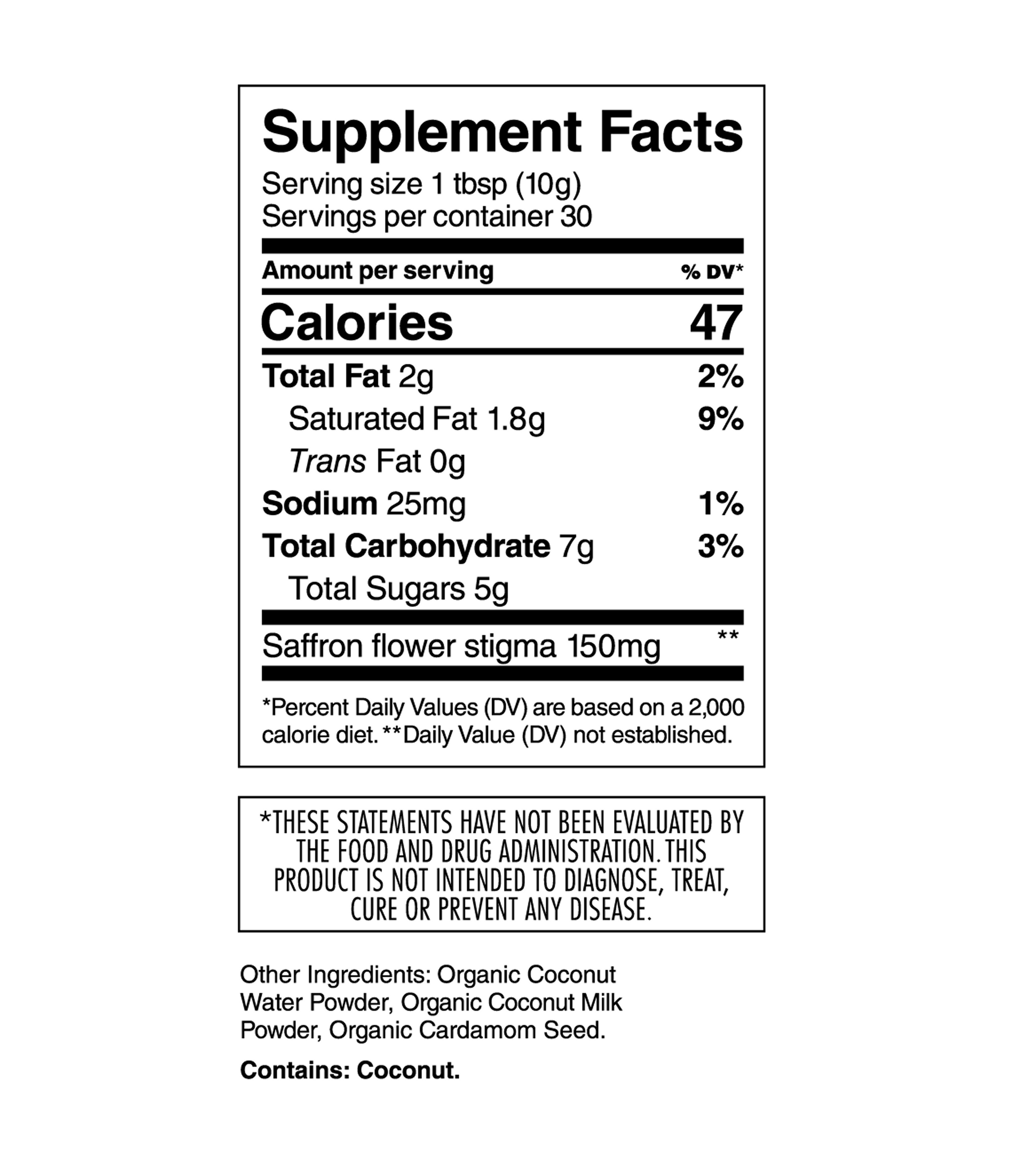 Saffron Latte 30-Day Supply