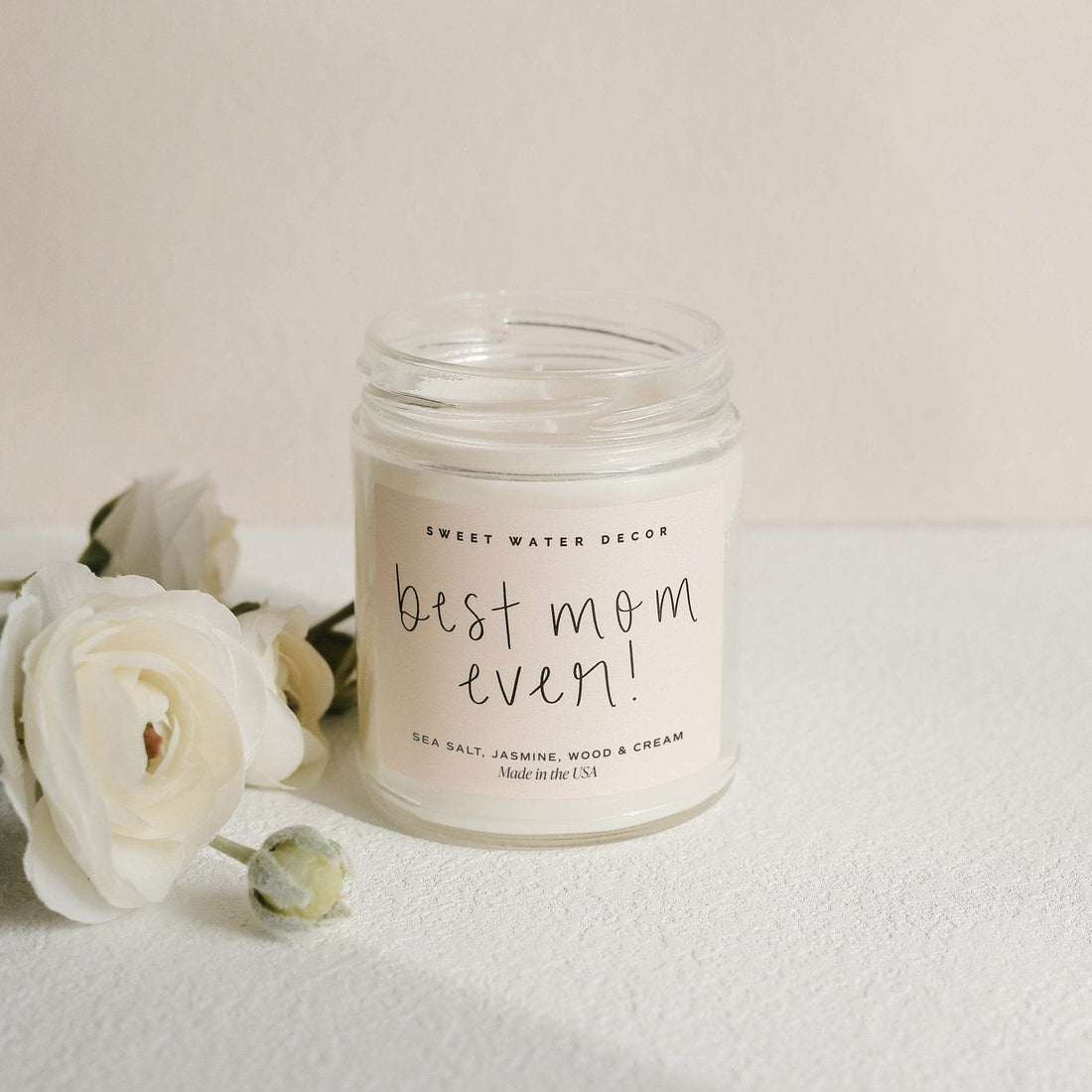 Best Mom Ever! Soy Candle - Clear Jar - 9 Oz (Spa Day) - My American Goods