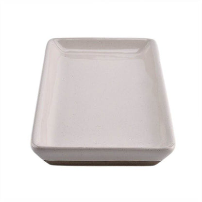 Cream Stoneware Tray - My American Goods