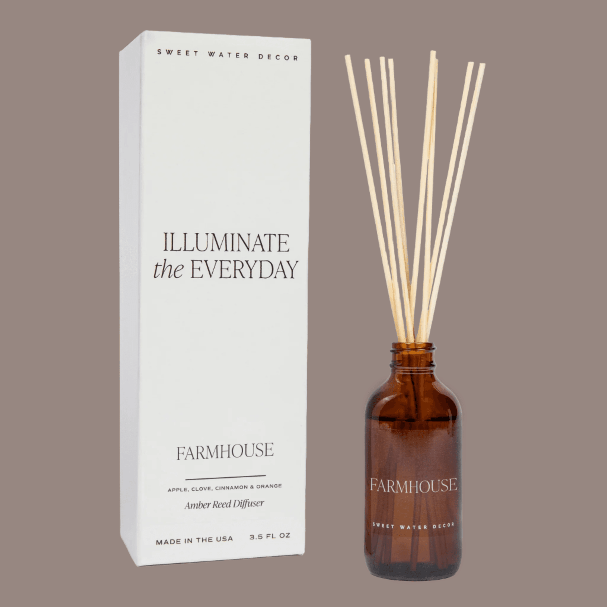 Farmhouse Amber Reed Diffuser - My American Goods
