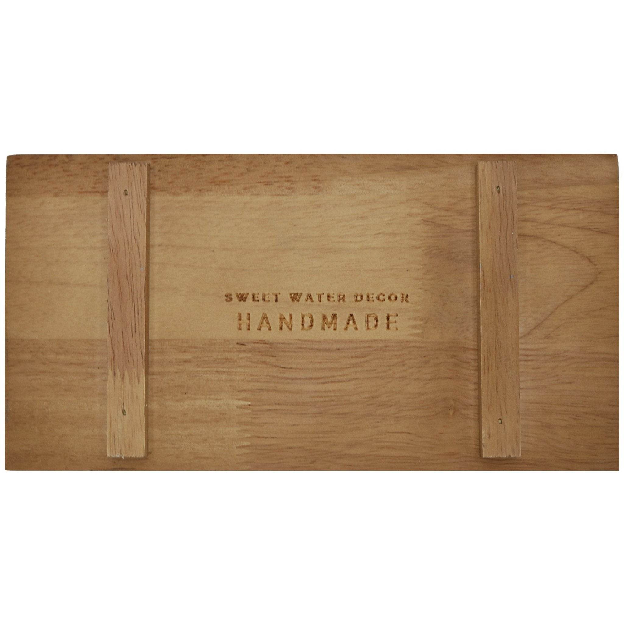 Natural Rectangular Wood Tray - My American Goods