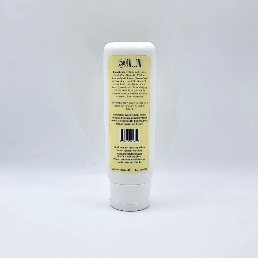 Tallow Before Sun Cream | Beef Tallow Non-Nano Zinc Oxide and Botanical Oils