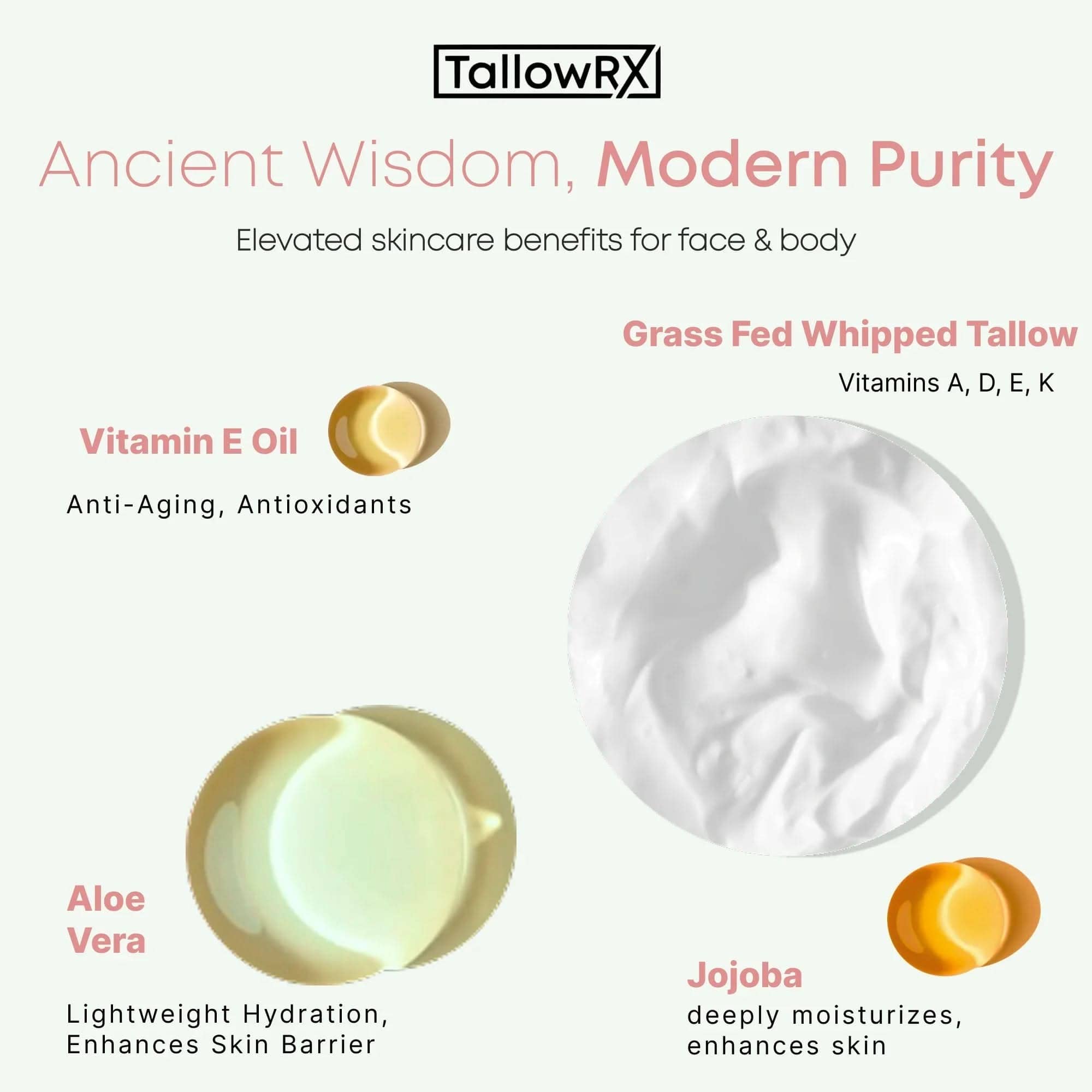 Clean + Kind Tallow Lotion - 3.4 oz