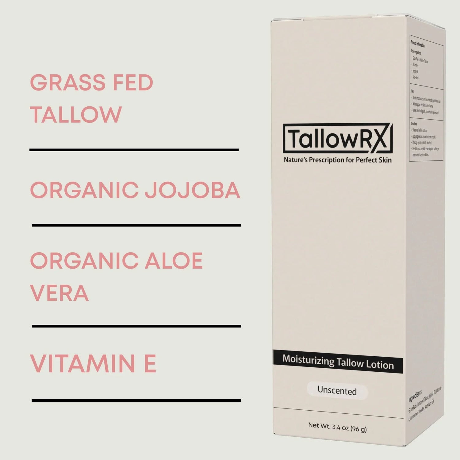 Tallow Lotion - 3.4 oz - My American Goods