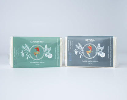 All-Natural Tallow Soap – Lavender Mint &amp; Unscented