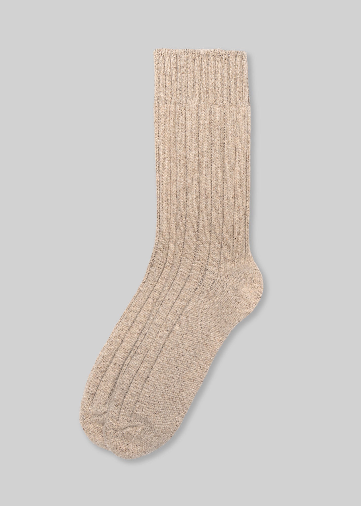 American Trench Socks Oatmeal / m Wool Silk Boot Sock