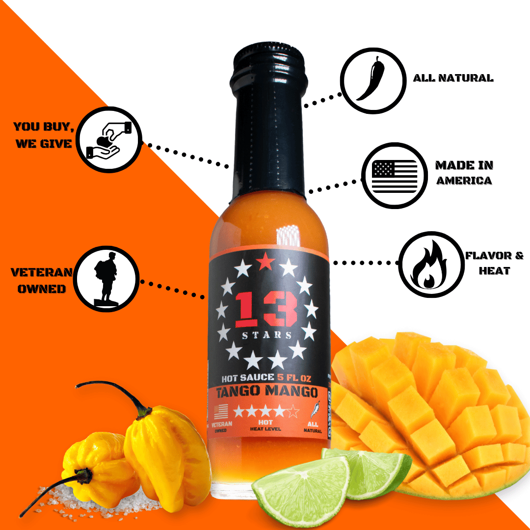 13 Stars Hot Sauce Hot Sauce 13 Stars Hot Sauce Tango Mango