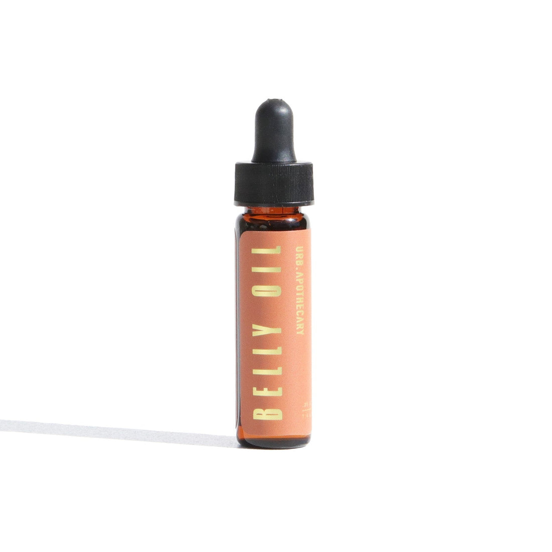 Bottle of ELLY OIL on a white background