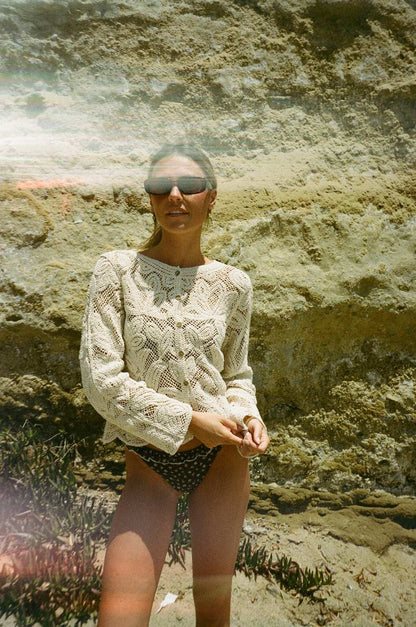 Bondi Sand Lace Boho Top