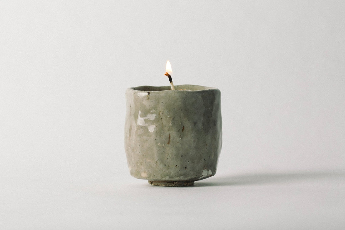 Souchong Debut Earthen Tallow Candle – Fog-Glazed Regional Clay 4 oz - My American Goods