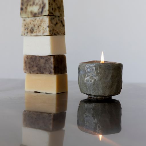 Souchong Debut Earthen Tallow Candle – Fog-Glazed Regional Clay 4 oz - My American Goods