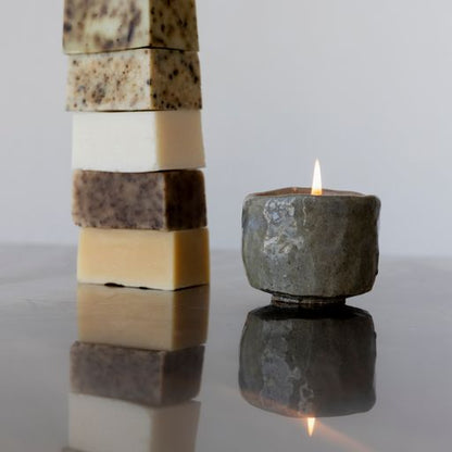 Souchong Debut Earthen Tallow Candle – Fog-Glazed Regional Clay 4 oz - My American Goods