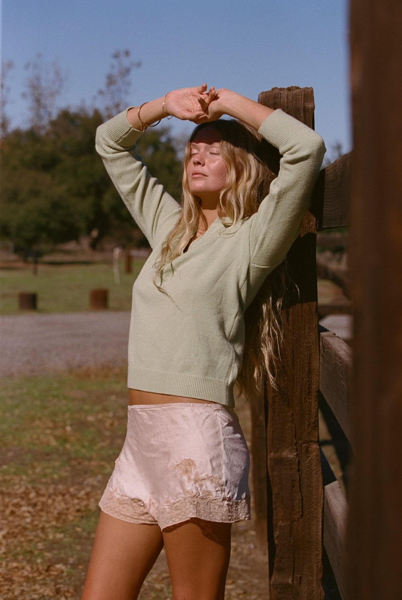 Thomas Green Collared Sweater