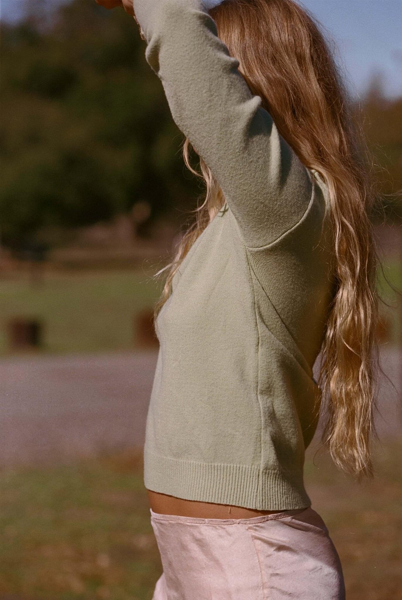 Thomas Green Collared Sweater